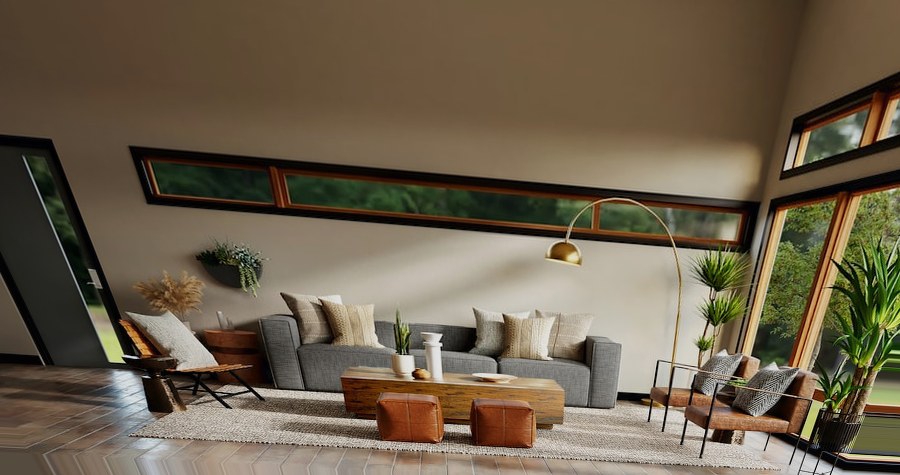 Living room before processing